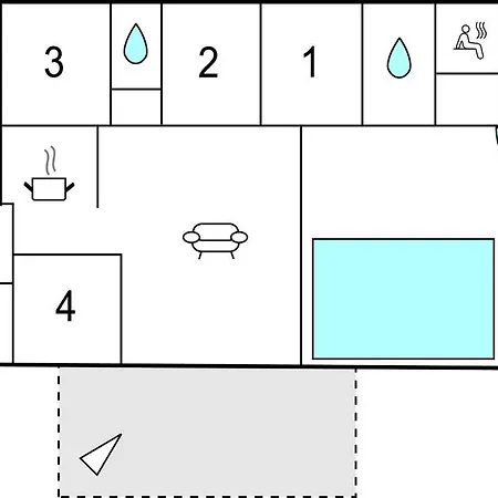 Awesome In With Kitchen Сasa de vacaciones Oksbøl